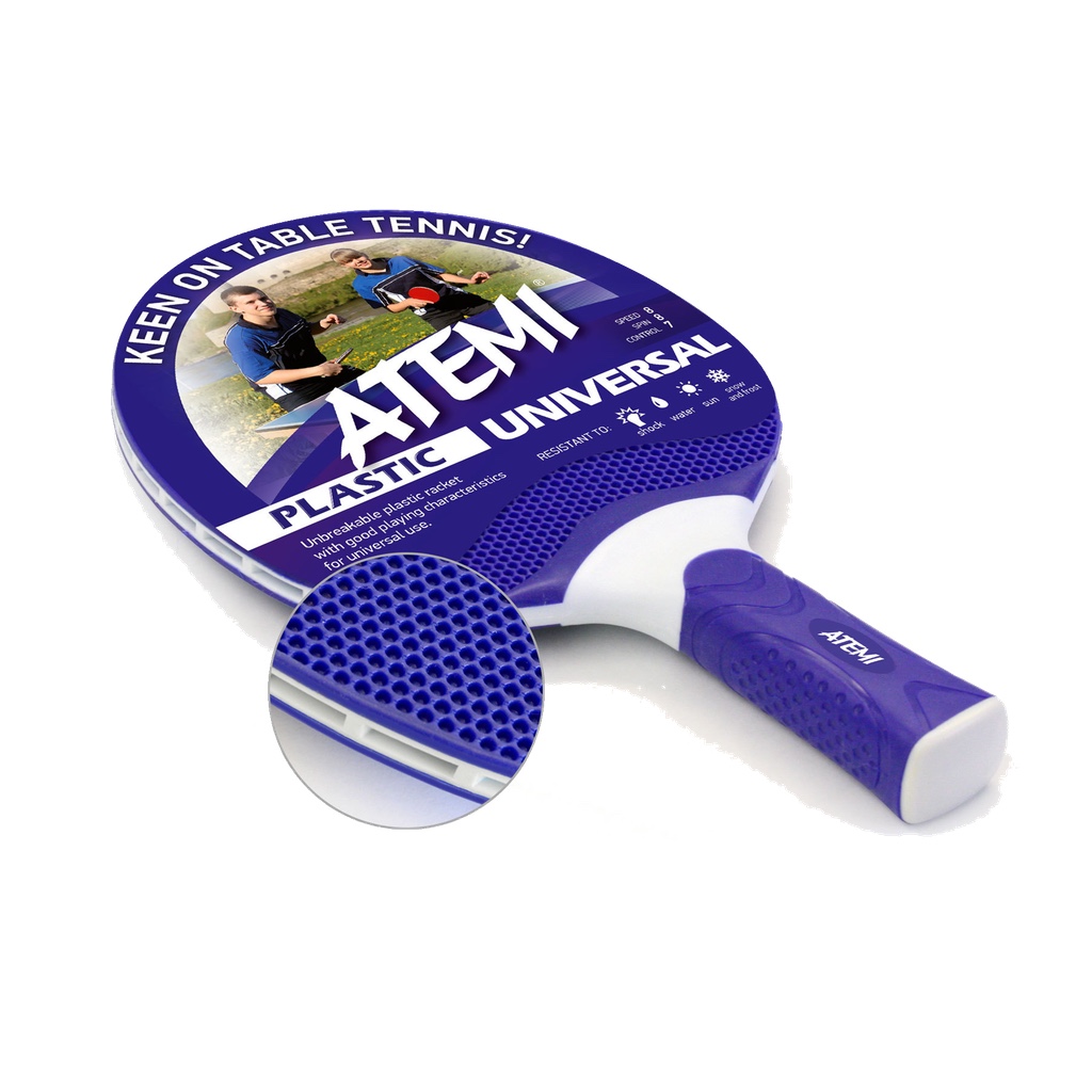 

Ракетка для настольного тенниса ATEMI Plastic Universal синяя (00000178)