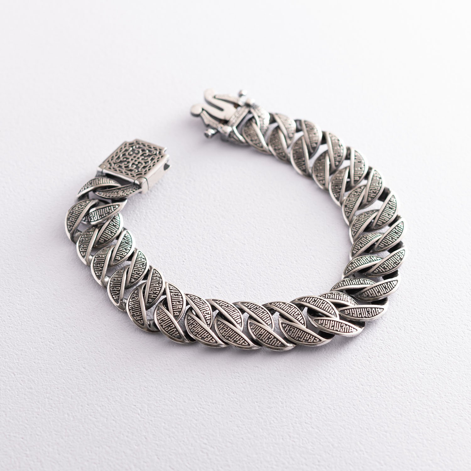 

Серебряный браслет «Аве Мария» 141519 Оникс 21