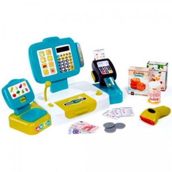 

Детский кассовый аппарат Smoby Toys с терминалом, весами и аксессуарами