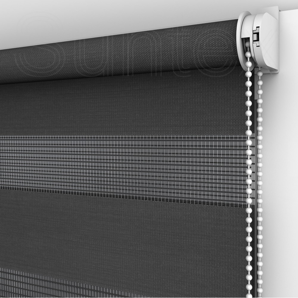 

Жалюзи День-Ночь Classic DN216 Black Peat 40 x 200 см