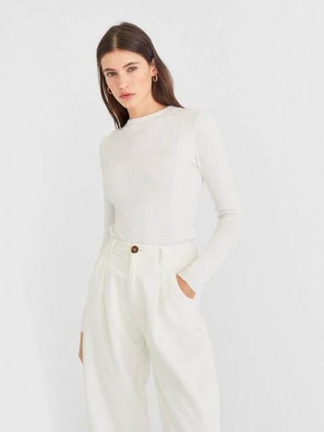 

Женский топ Stradivarius  белый 3600541739956, Женский топ Stradivarius S белый 3600541739956