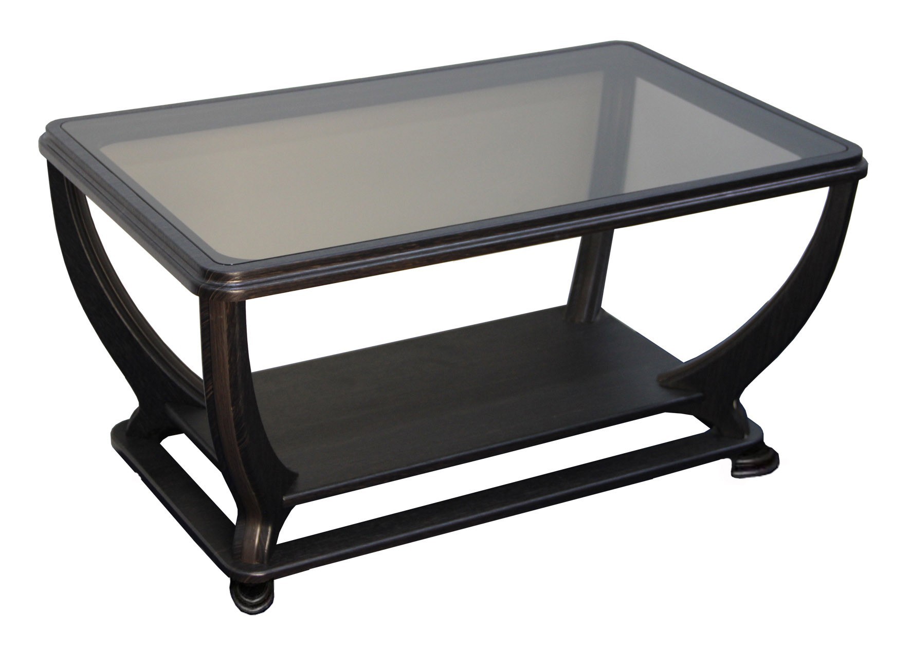 

Журнальный стеклянный стол Glass Antonik МС-16 "Триумф Мини" темный орех с тонированным стеклом (800х500х500 мм)