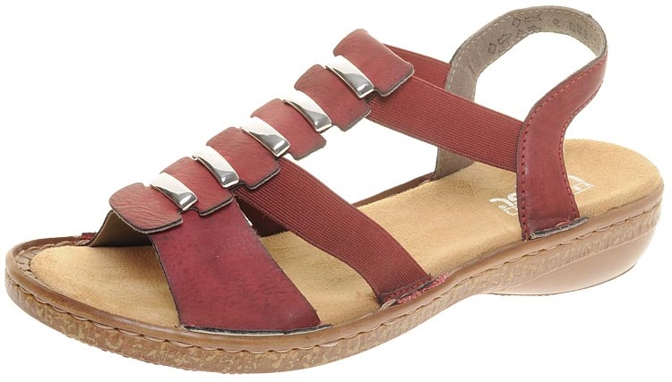 

Сандали Rieker 62850-35 36р бордовые