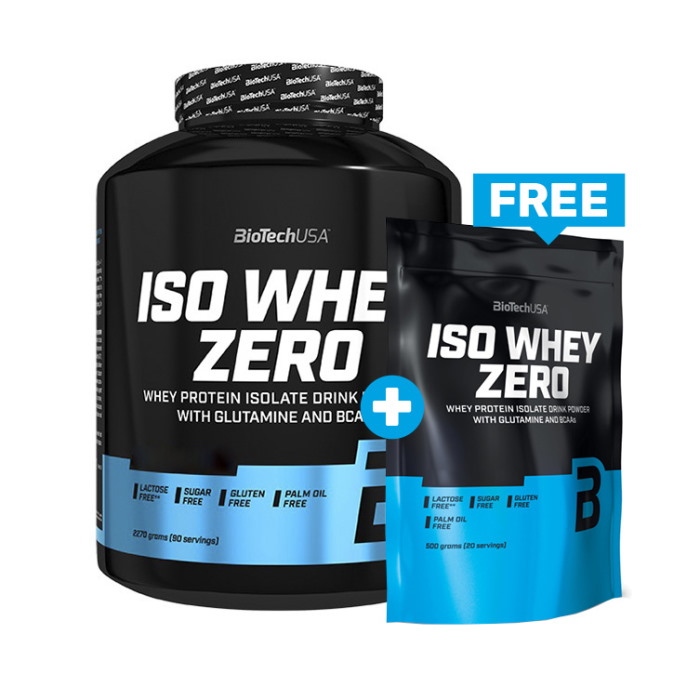 

Протеин BioTech Iso Whey Zero, 2.27 кг + BioTech Iso Whey Zero, 500 грамм, SALE Малина