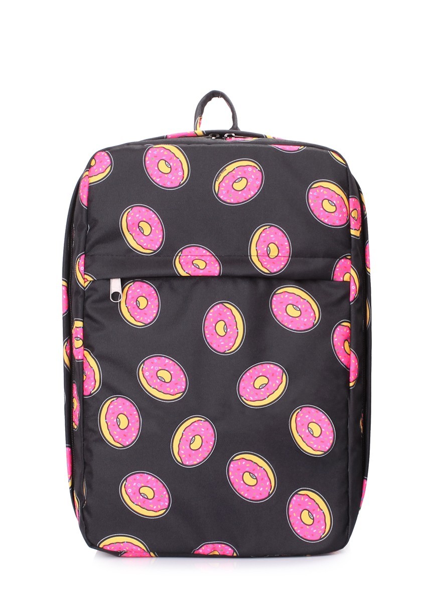 

Рюкзак для ручной клади 40 x 20 x 25 POOLPARTY hub-donuts (Ryanair / Wizz Air / МАУ) с пончиками
