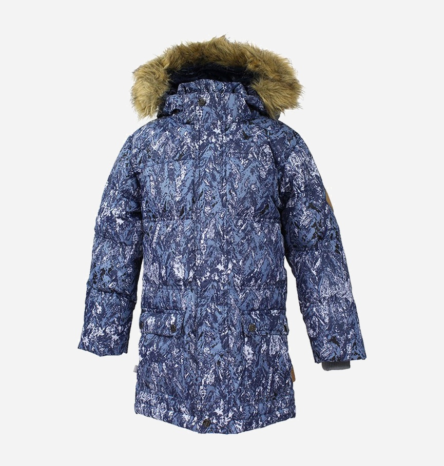 Акція на Дитяча зимова довга куртка для хлопчика Huppa Lucas 17770055-73286 128 см від Rozetka