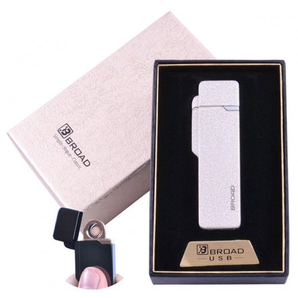 

USB зажигалка в подарочной упаковке "" (Двухсторонняя спираль накаливания) XT-4877 Белый матовый