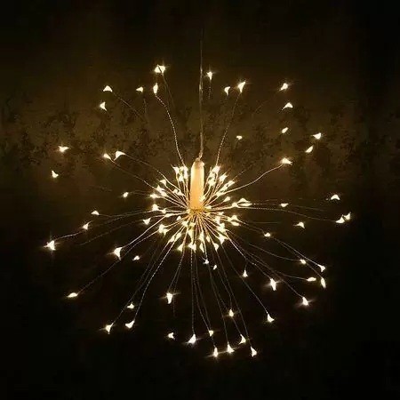 

​Новогодняя гирлянда LED фейерверк на батарейках 120LED 4AA RD-266