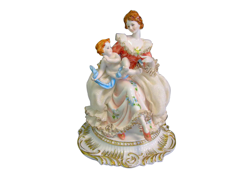 

Фигурка декоративная Elen Дама с ребенком 101-004, 19см