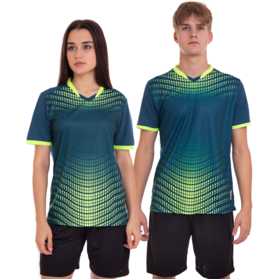 

Форма футбольная SP-Sport L (рост 165) D8836 Салатово-черная (IN07487)