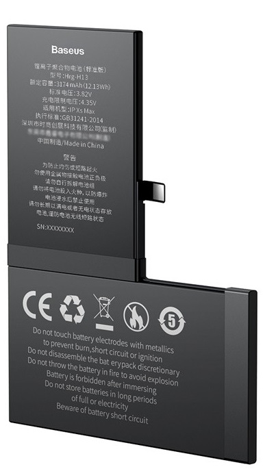 

Аккумуляторная батарея Baseus for iPhone Xs Max 3174mAh (ACCB-AIPXM)