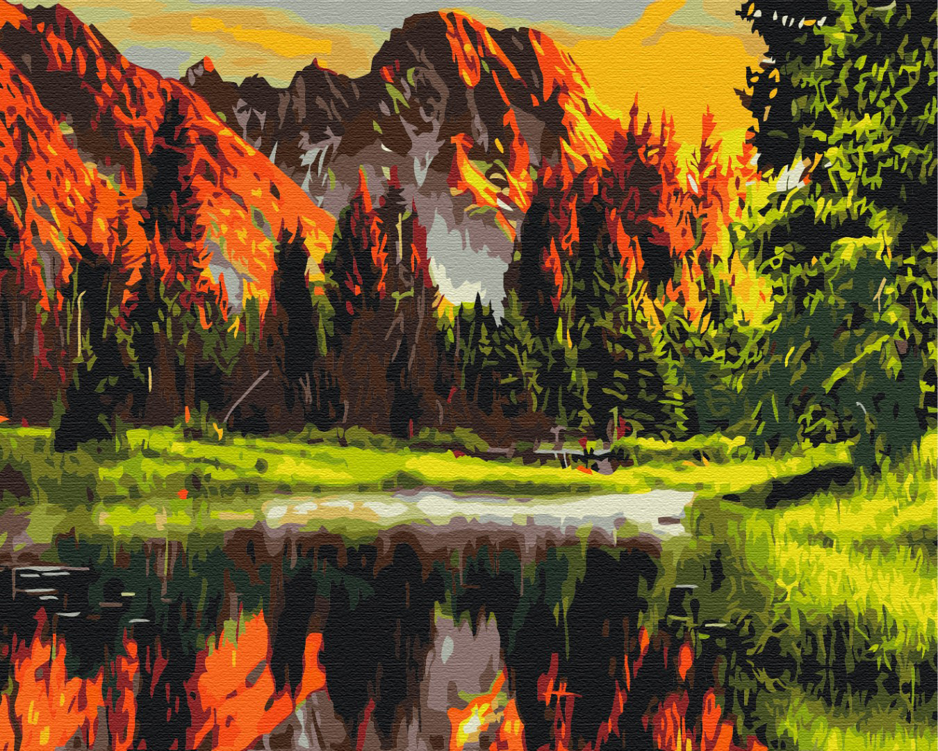 

Картина по номерам Brushme Запад в горной долине 40 x 50 (BS3348)
