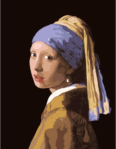 

Картина по номерам Brushme Девушка с жемчужной серьгой 40 x 50 (G223)