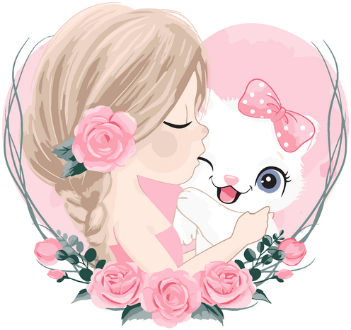 

Детская картина по номерам Brushme Кошкина любовь 30 x 40 (MEX7116)