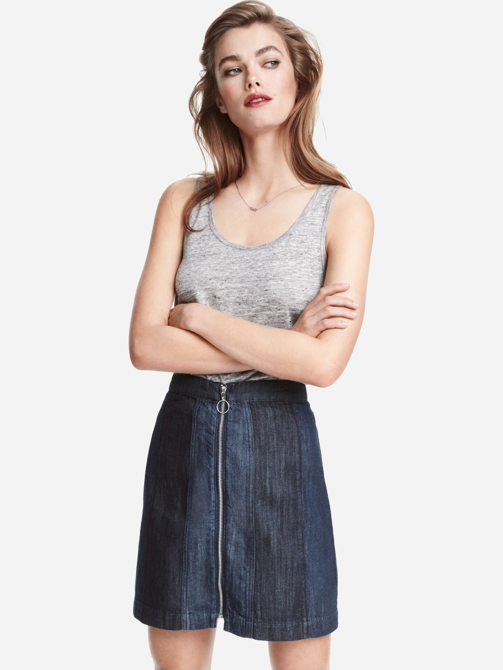 

Джинсовая юбка H&M 3hm08110191 36 Синяя