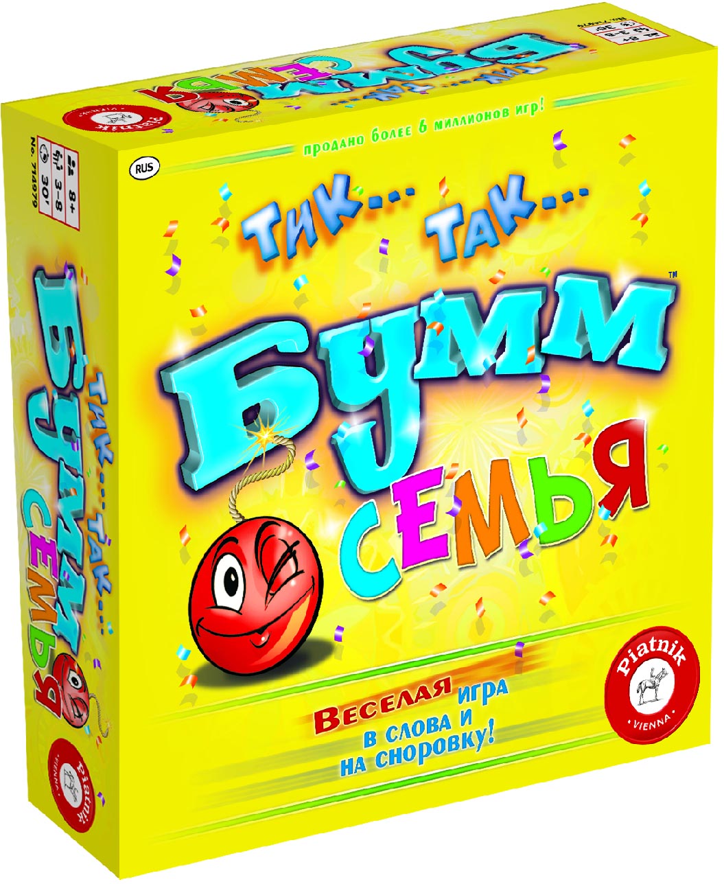 

Настольная игра Piatnik Тик-Так-Бумм Семья (PT-714979) (9001890714979)