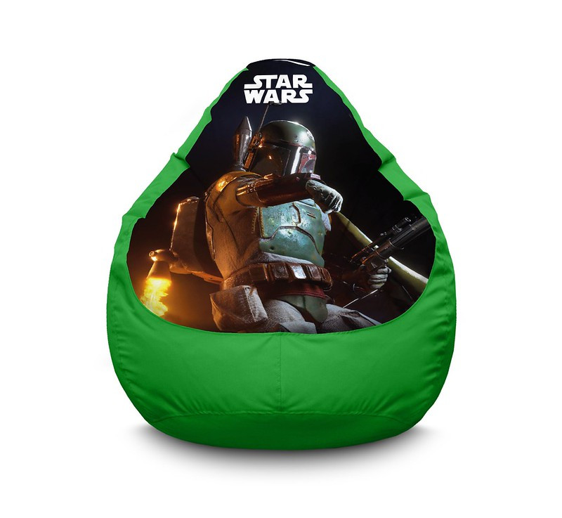 

Кресло мешок iPuff "Star Wars. Boba Fett" Оксфорд XL (80x110 см) Зелёный