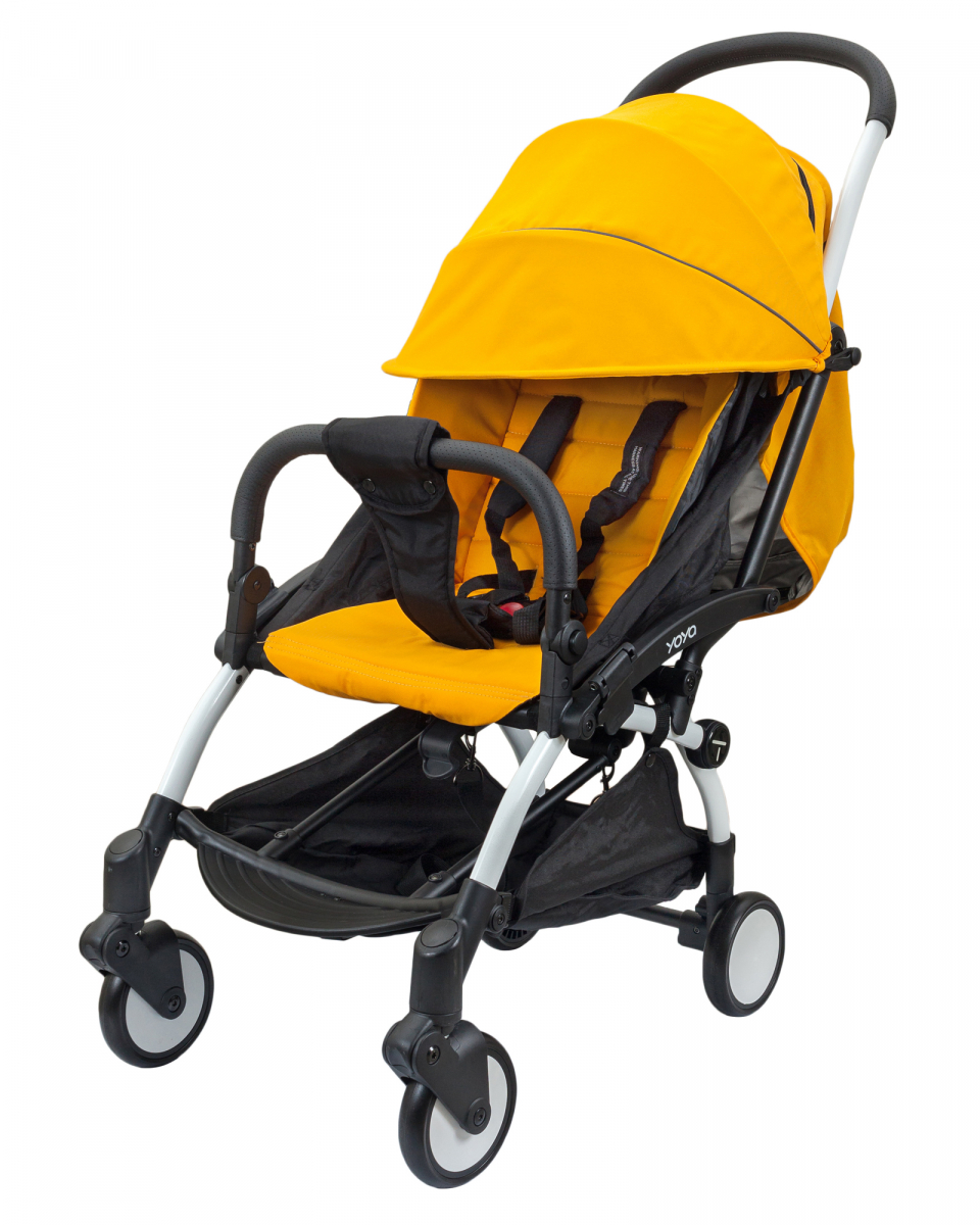 

Прогулочная коляска Yoya 175A+ Premium Edition Yellow Желтый рама белая, колеса ч/б
