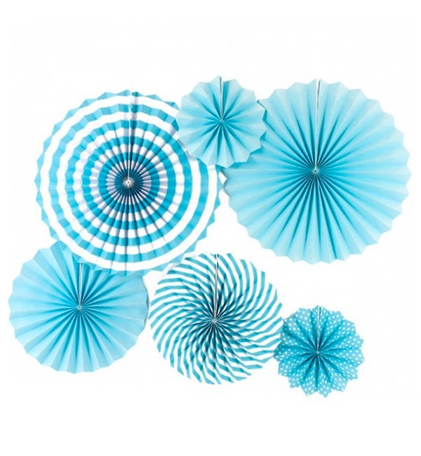 

Подвесные веера "Spiral blue", набор 6 шт