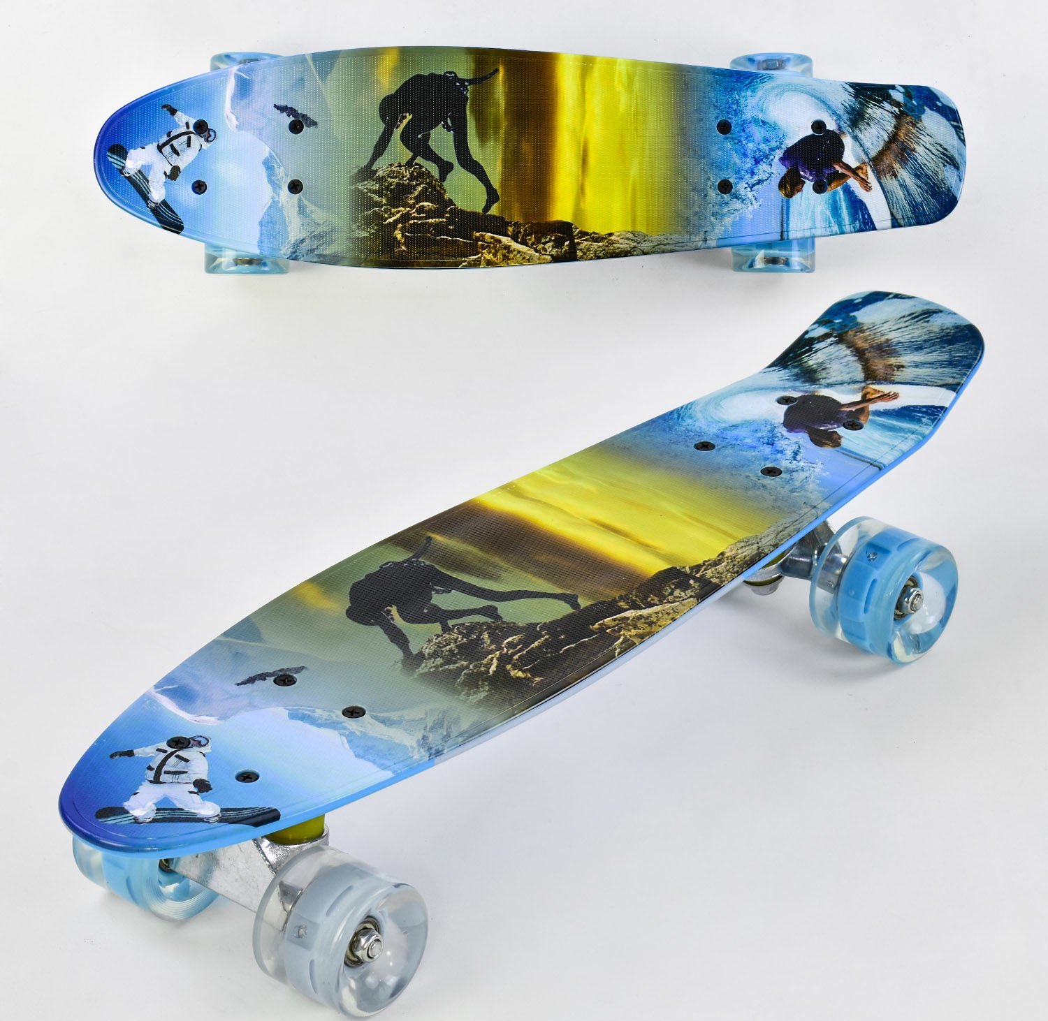 

Скейт пенни борд Best board (3270) Голубой