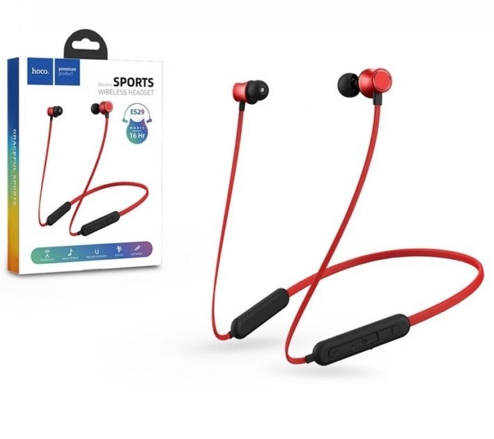 

Bluetooth-наушники Hoco Gracefull Sports red