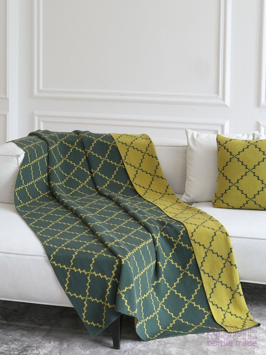 

Плед La Modno Diamond Green-Yellow 150x200
