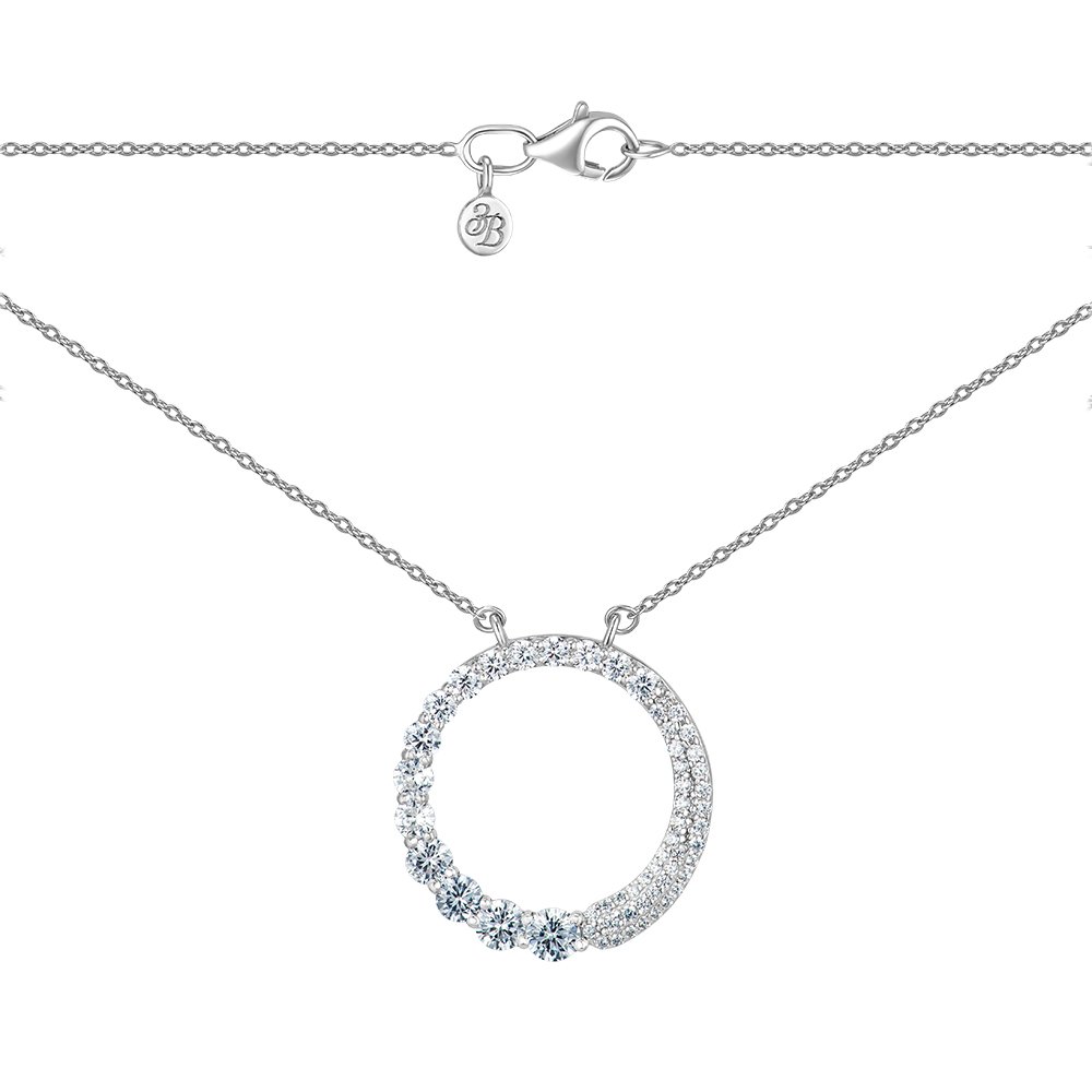 

Серебряное колье с фианитами 000149007 40 размера