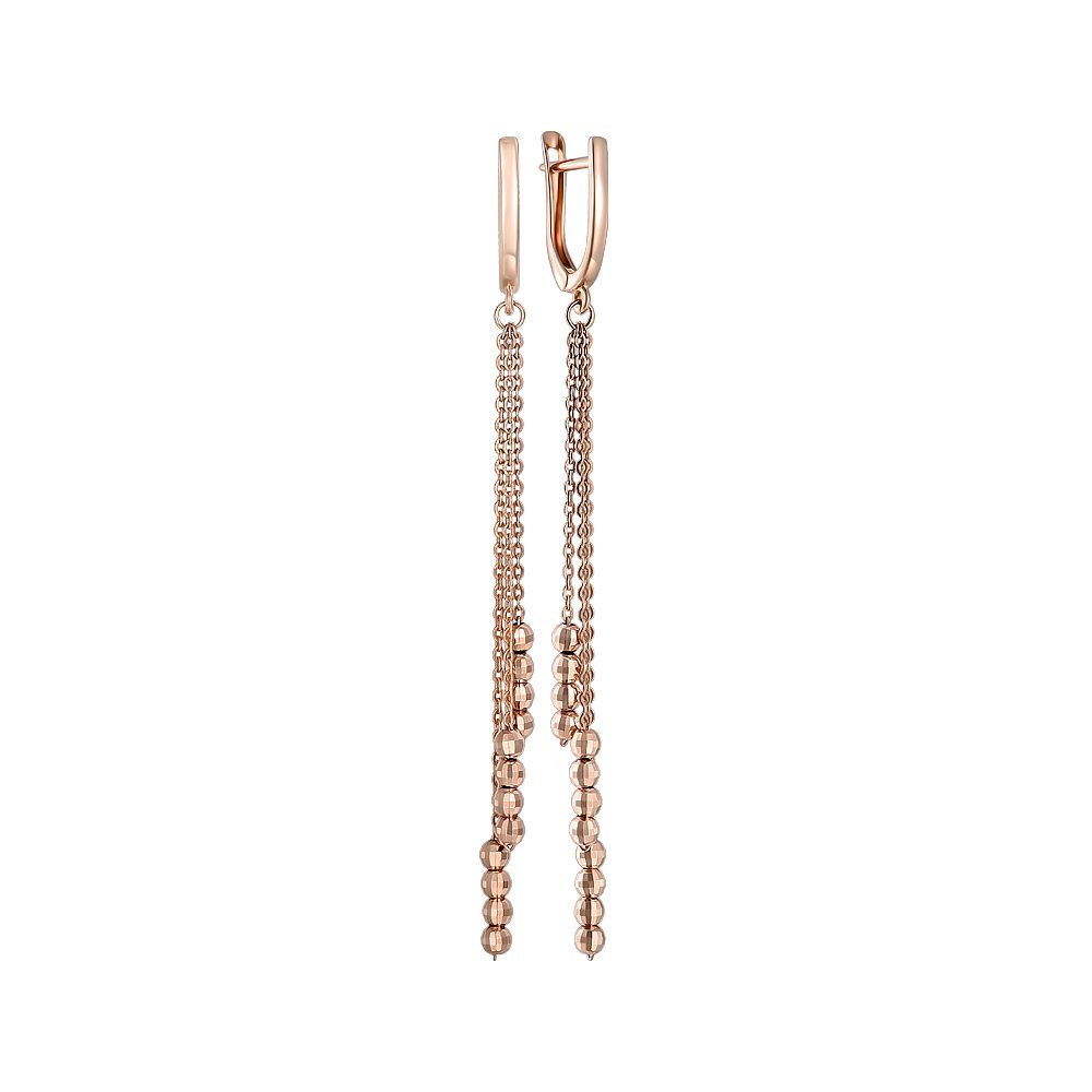

Серьги-подвески из красного золота 000151064