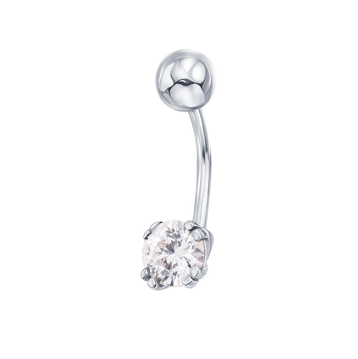 

Серебряный пирсинг с фианитом S Zirconia 000149156