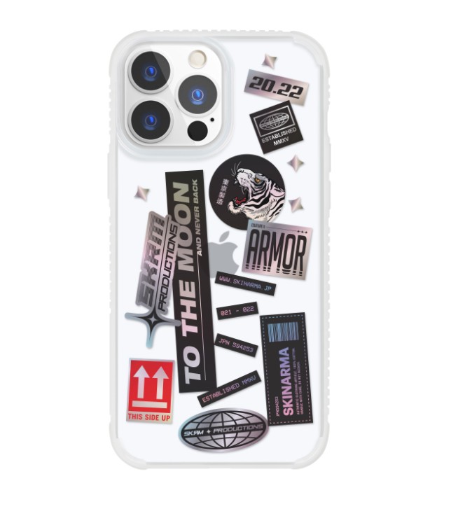 

Прозрачно-белый чехол Skinarma Takusan для iPhone 13 Pro Max (6.7) Clear