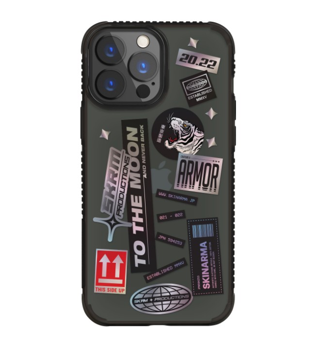 

Прозрачно-черный чехол Skinarma Takusan для iPhone 13 Pro Max (6.7) Smoke