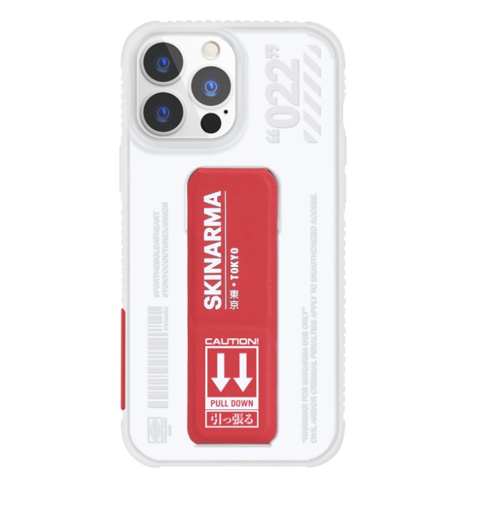 

Красно-прозрачный чехол Skinarma Taihi Sora для iPhone 13 (6.1) Red