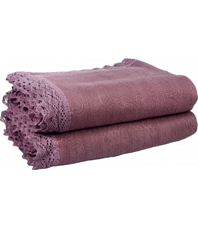 

Жаккардовое покрывало Gold Soft Life Odel фиолетовое 240*260 ts-02853