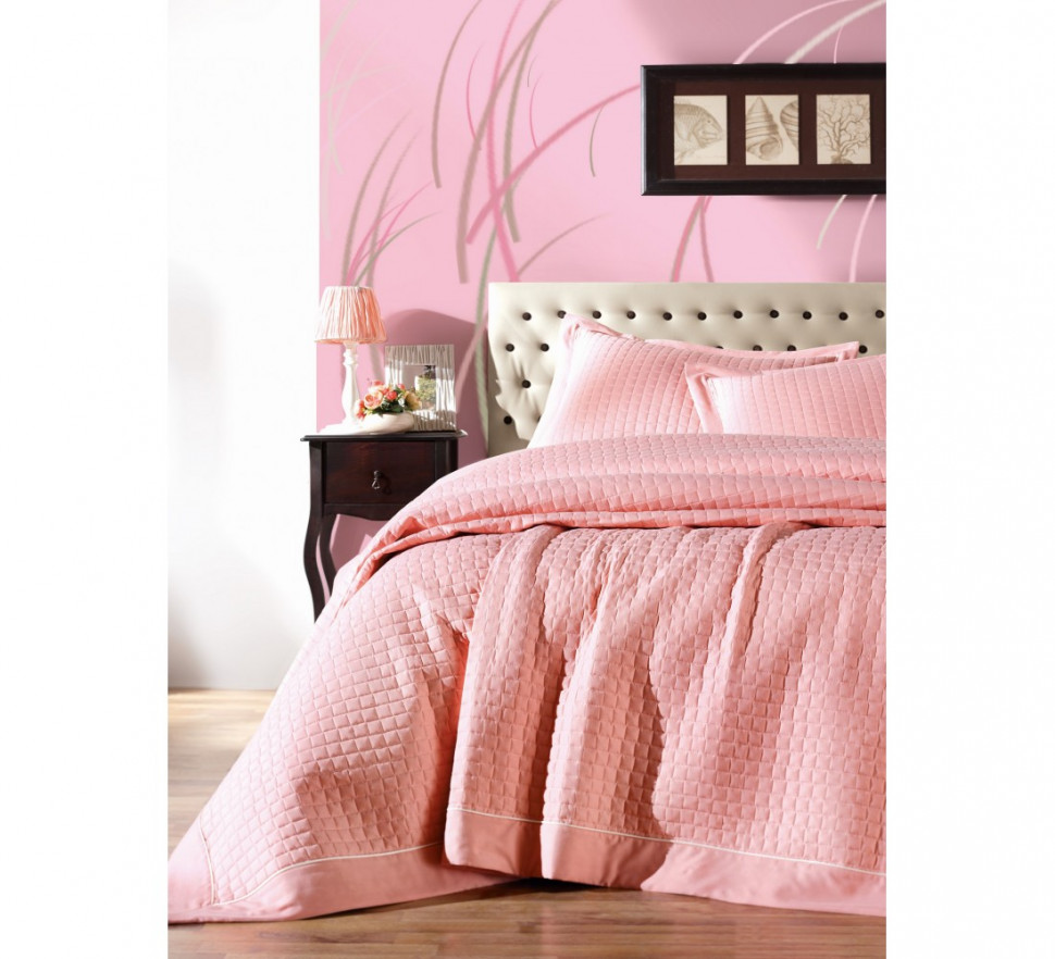 

Покрывало с наволочками Cotton Box Diamond pudra 230x260 02007710
