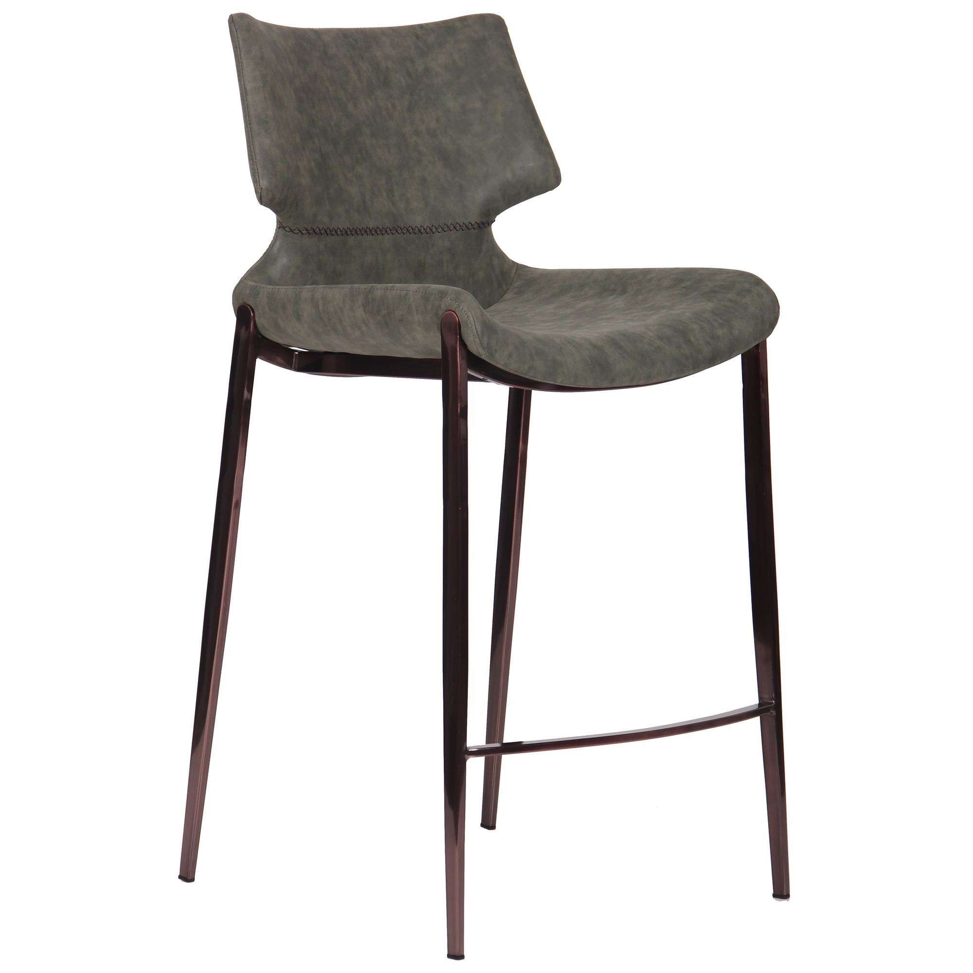 

Стул барный Leather collection Noir brass/pine металл/кожзаменитель PU Pine серый AMF