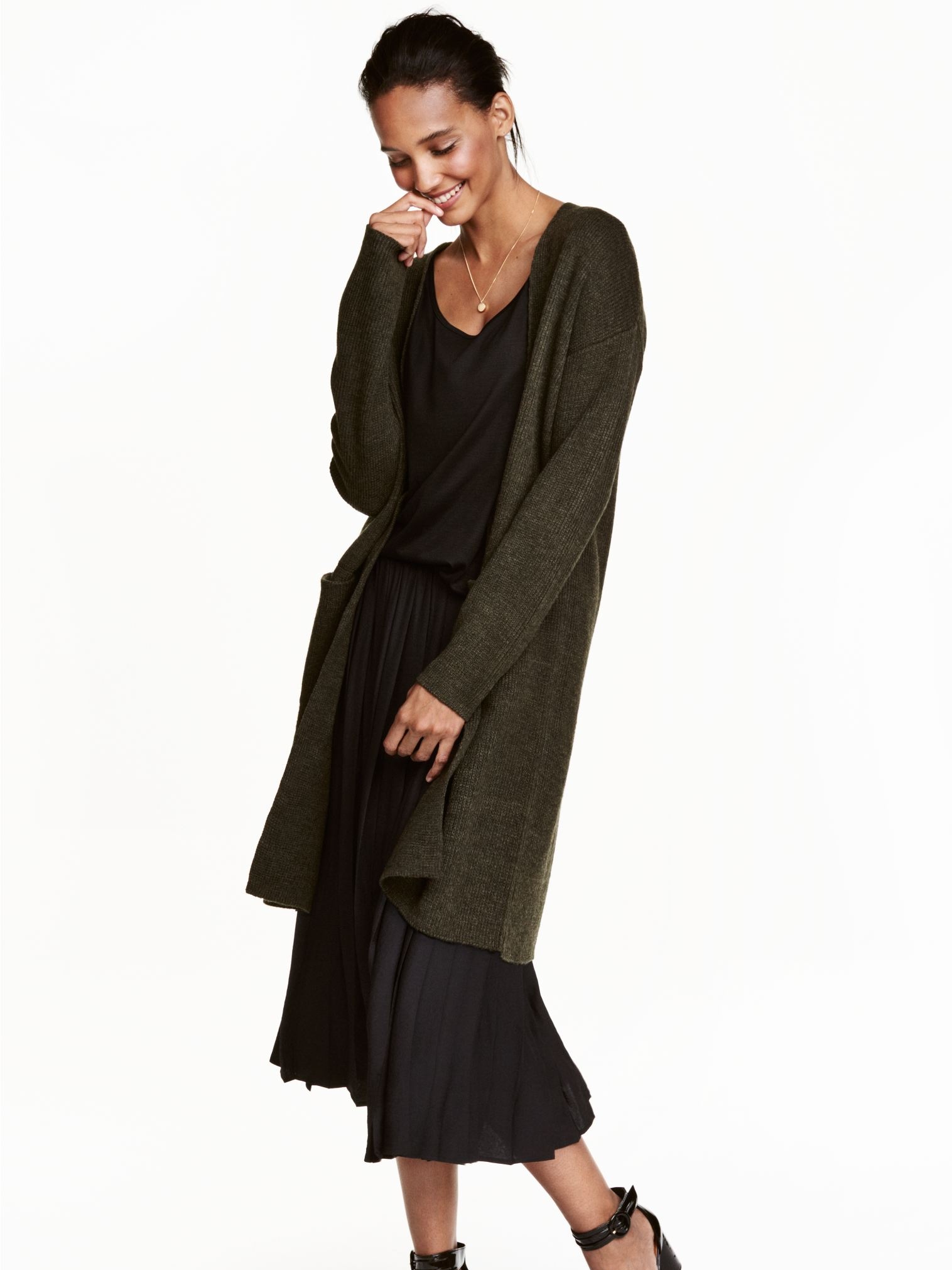 

Кардиган H&M 4294546  Хаки, Кардиган H&M 4294546 XS Хаки