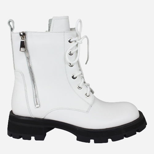 Акція на Жіночі зимові черевики високі Blizzarini H2520-3609M-H85 36 23 см Білі від Rozetka