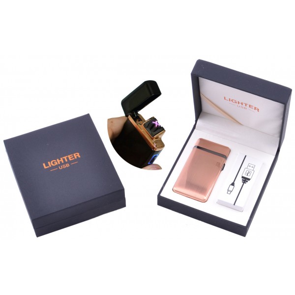 

Электроимпульсная (USB) зажигалка с двумя перекрещенными молниями XT-4960-1