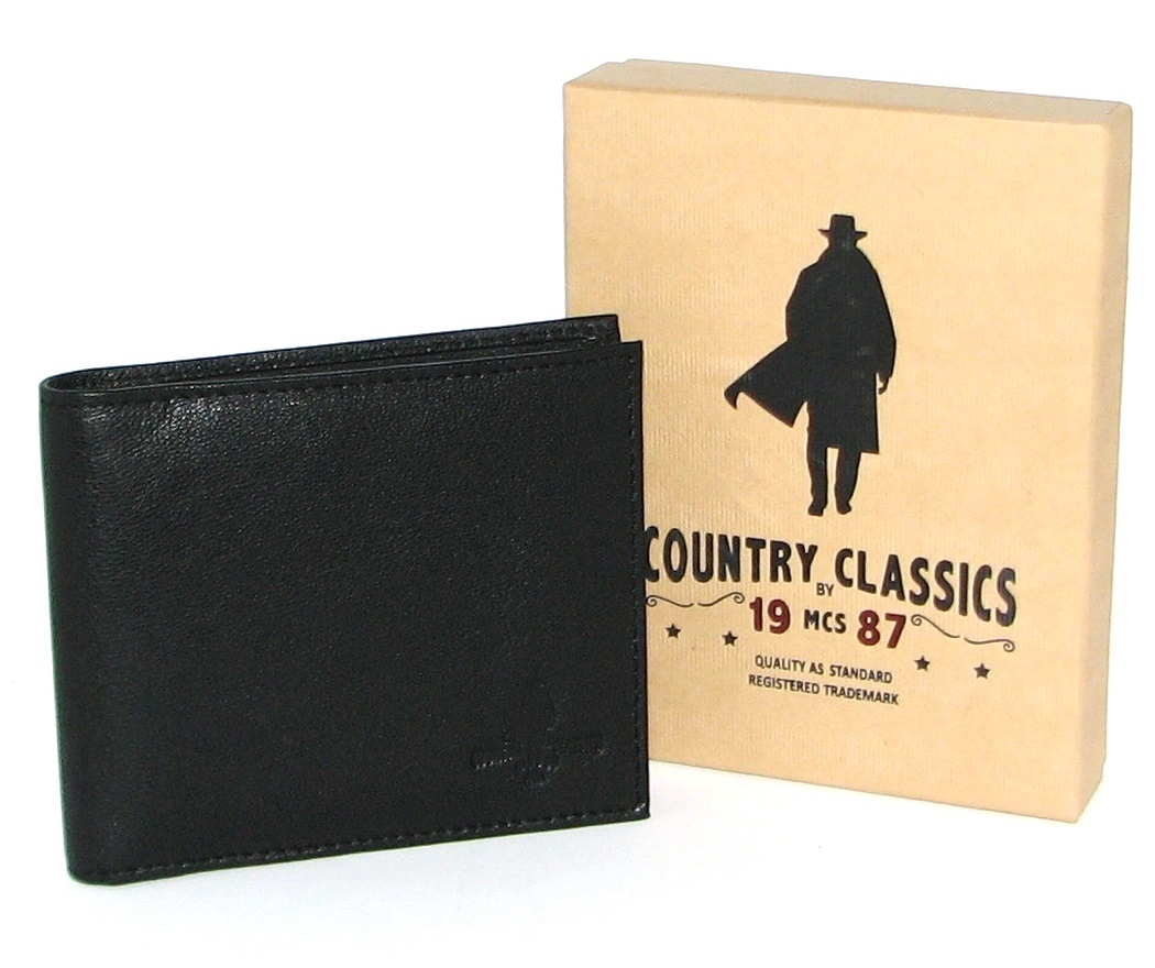 

Кожаный мужской кошелек 05BLK Country Classics