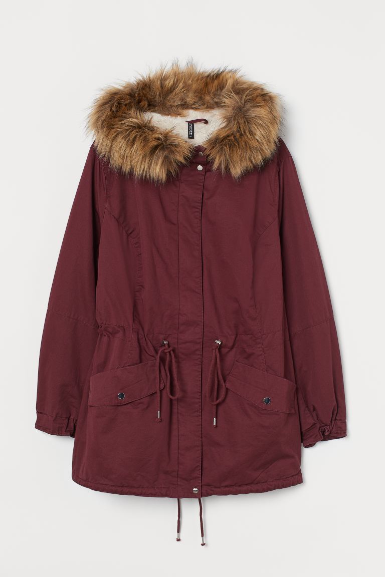 

H&M+ Парка H&M  Темно-красный, H&M+ Парка H&M 2XL Темно-красный