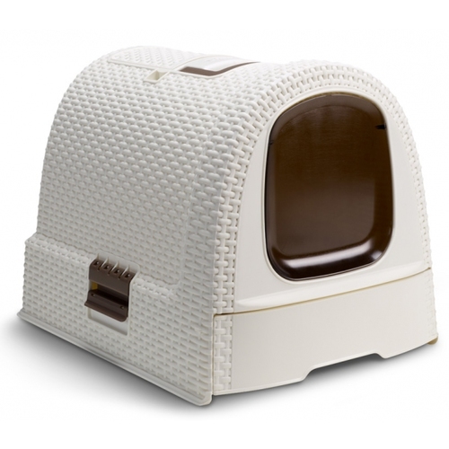 

Закрытый туалет для кошек кремовый Petlife LITTER BOX Curver BGL-CU-08