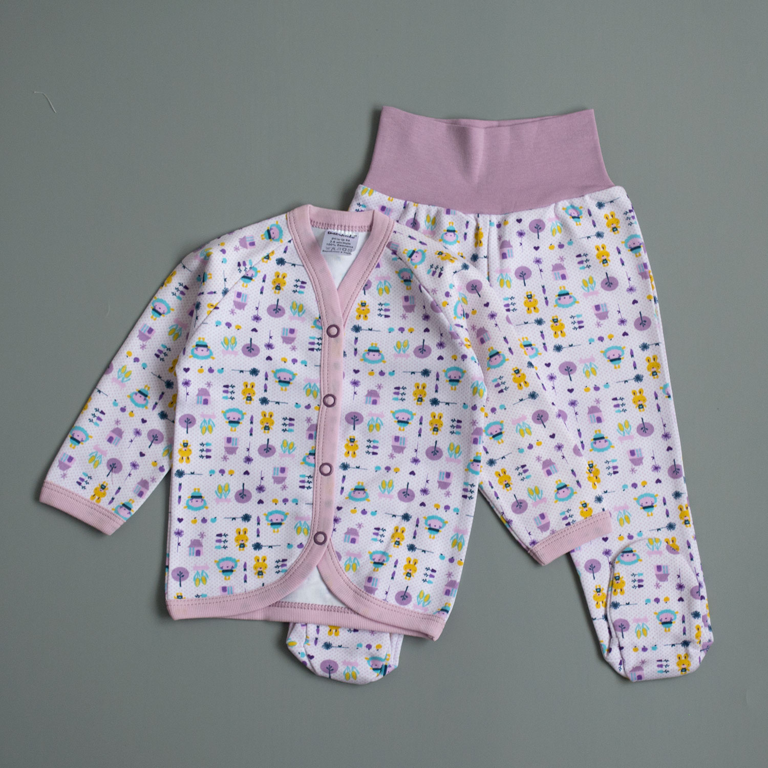 

Комплект Зайчики Interkids 3-6 месяцев 68 см Сиреневый 2398