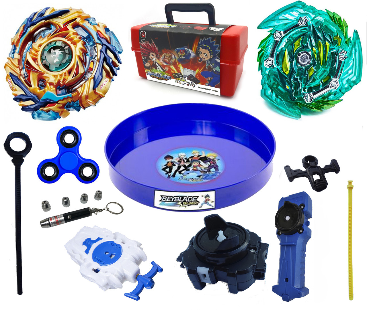 

Набор Бейблейд 242 Арена + 2 Бебйлейда + Бокс для хранения + 3 запускача + Спинер + Лазерная указка
