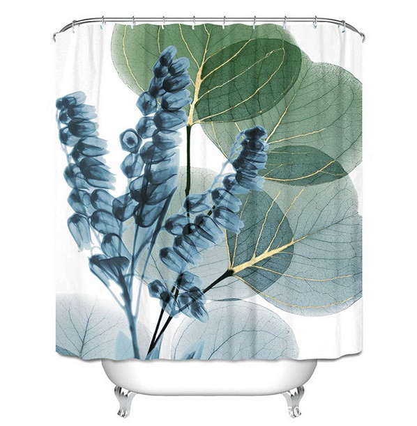 

Шторка для ванной и душа Ultramarine leaves 180х180 см (21158)