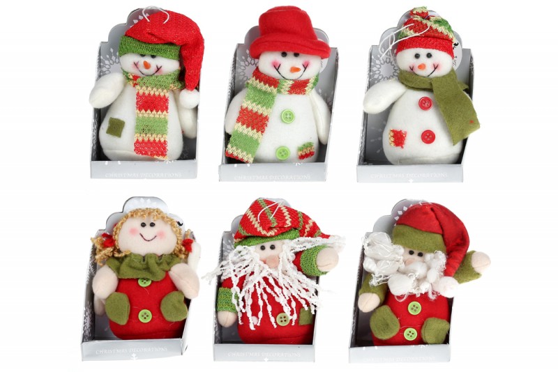 

Мягкая новогодняя игрушка Bon на подвесе 10см, 6 шт DP-N09 (IR06317)