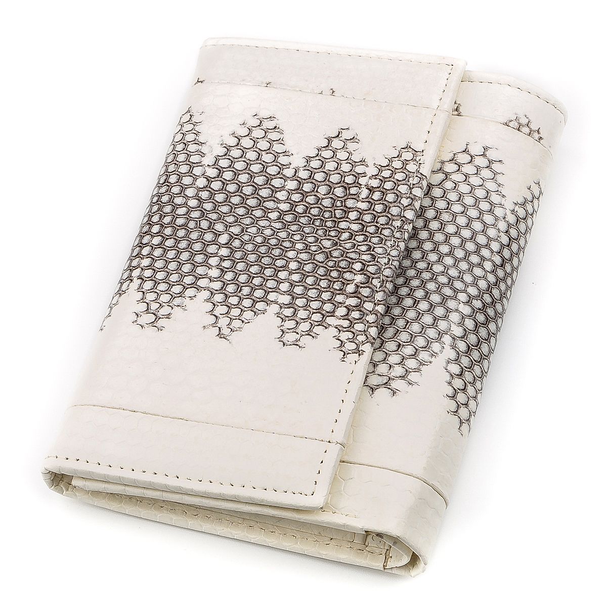

Кошелёк SEA SNAKE LEATHER 18281 Кожа змеи Белый