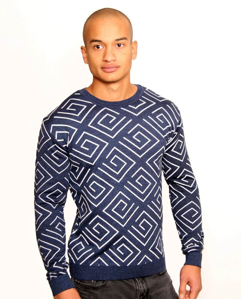

Fashions • Свитер мужскои Тутанхомон Fashions XXL синий (4007-лд)