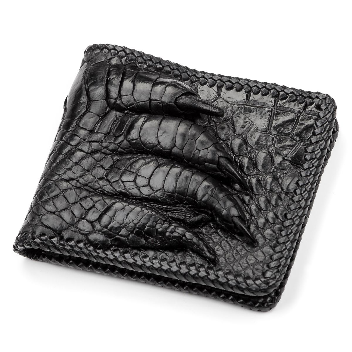

Кошелёк CROCODILE LEATHER 18004 Кожа крокодила Черный