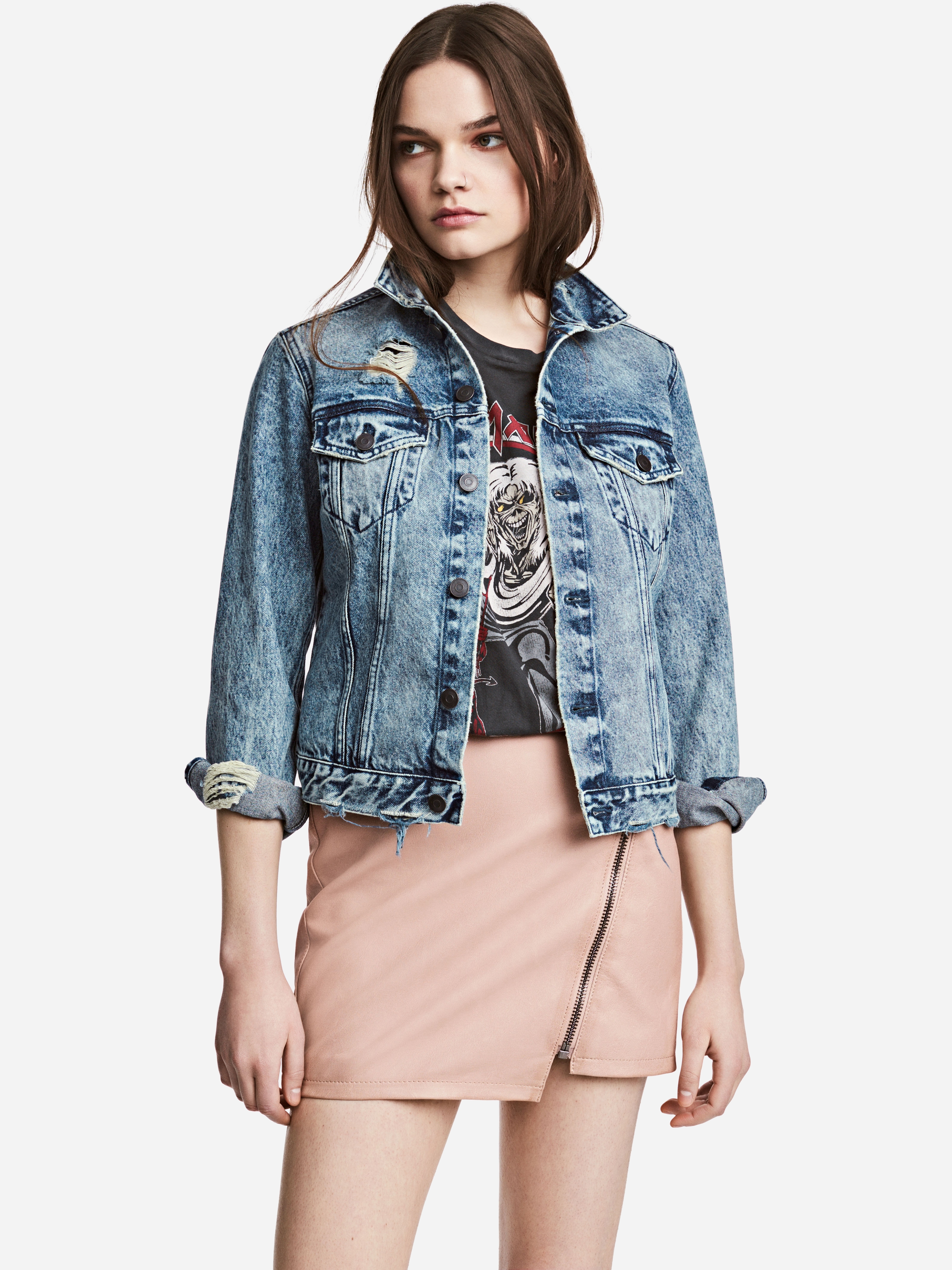 

Юбка H&M N4798245  Пудровая, Юбка H&M N4798245 44 Пудровая