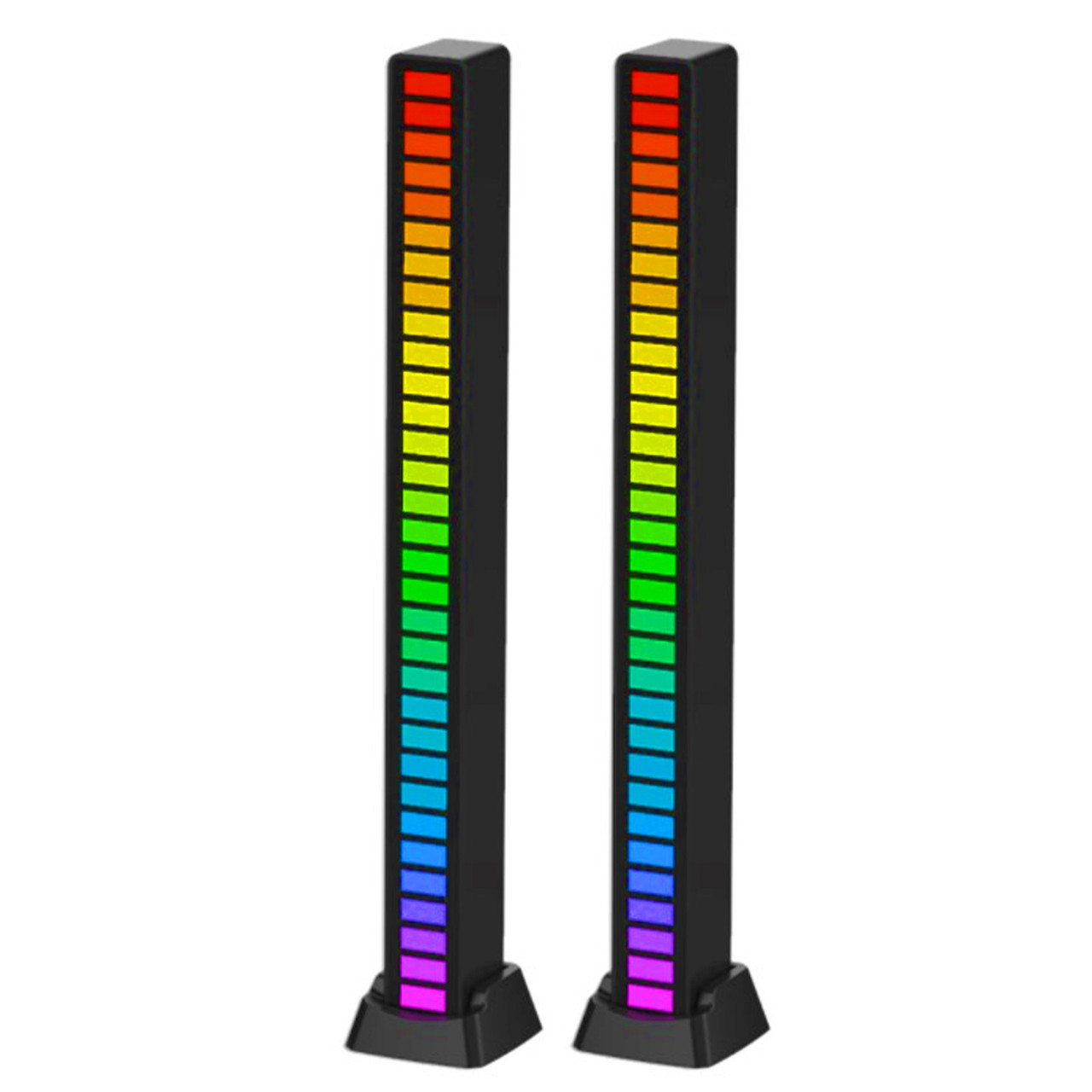 

Музыкальный светильник RGB Черный 300mAh USB лампа Управление смартфоном Набор из 2 шт